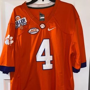 Deshaun Watson (#4) Embroidered Clemson Jersey 2X